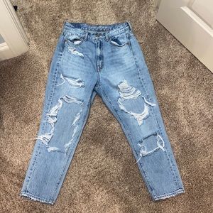 american eagle “highest rise mom jean”